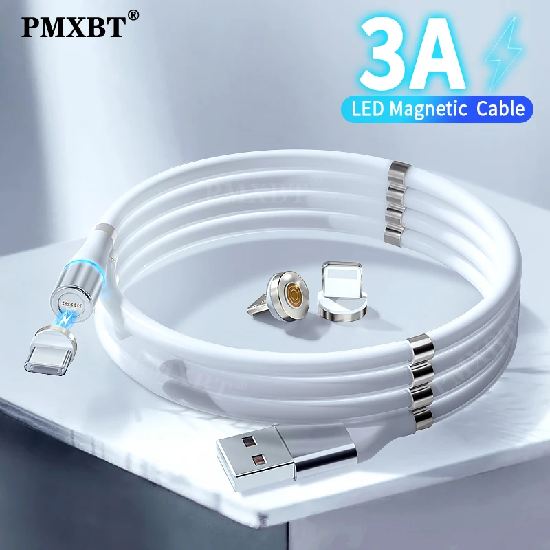 3A Magnetic USB Charge Cable USB Type C Fast Charging Cable For iphone 11 Xiaomi Mi 11 Magnet Micro USB Data Charging Wire Cord
3A Magnetic USB Charge Cable USB Type C Fast Charging Cable For iphone 11 Xiaomi Mi 11 Magnet Micro USB Data Charging Wire Cord