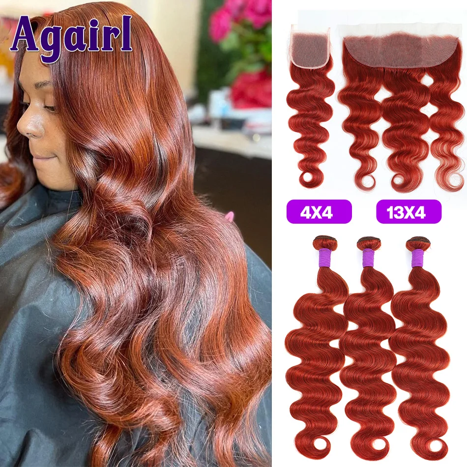Reddish Brown Body Wave Bundles with Frontal Reddish Ginger Human Hair Bundles With Closure Brazilian Weave Bundles with Frontal
Reddish Brown Body Wave Bundles with Frontal Reddish Ginger Human Hair Bundles With Closure Brazilian Weave Bundles with Frontal