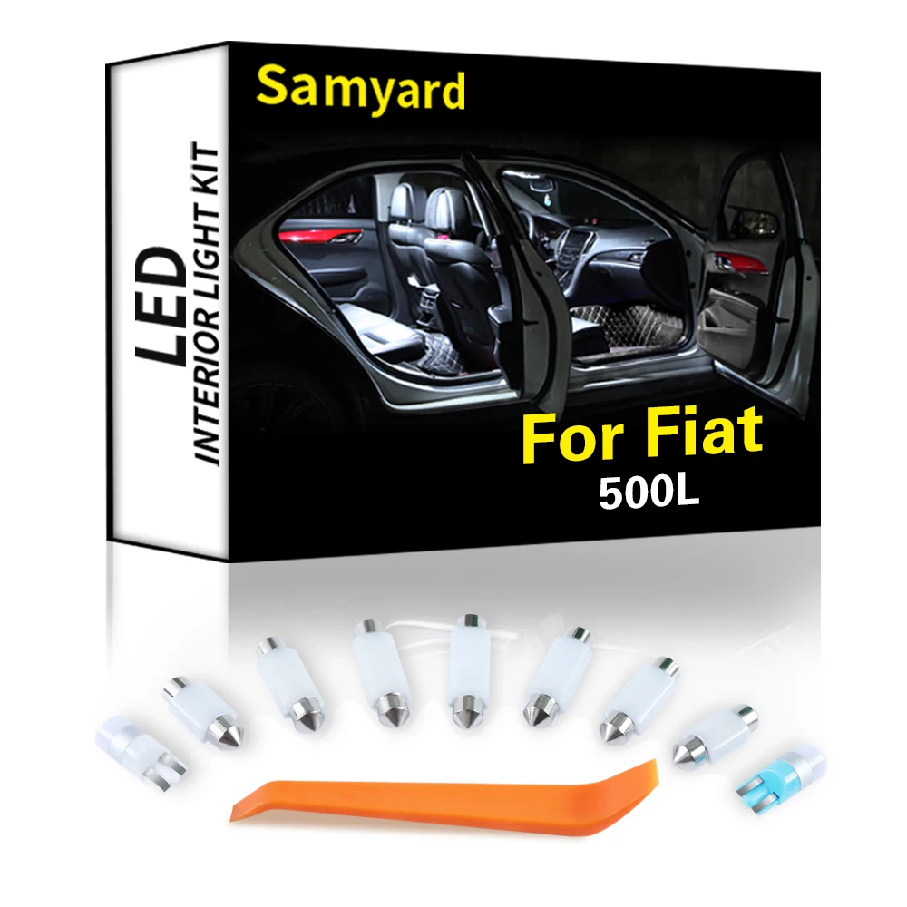 

Ceramics Interior LED For Fiat 500L 2012-2018 Canbus Vehicle Bulb Dome Map Reading Door Light Error Free Auto Lamp Accessories