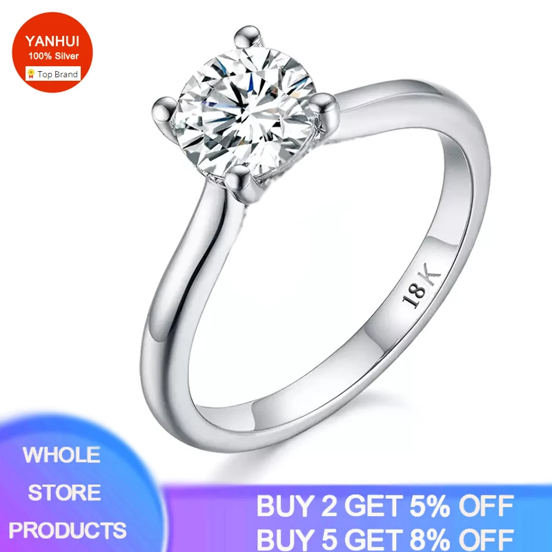 Tibetan Silver S925 Jewelry Luxury 18K White Gold Rings For Women Round Cut Natural Zirconia Diamond Engagement Band Wedding
Tibetan Silver S925 Jewelry Luxury 18K White Gold Rings For Women Round Cut Natural Zirconia Diamond Engagement Band Wedding