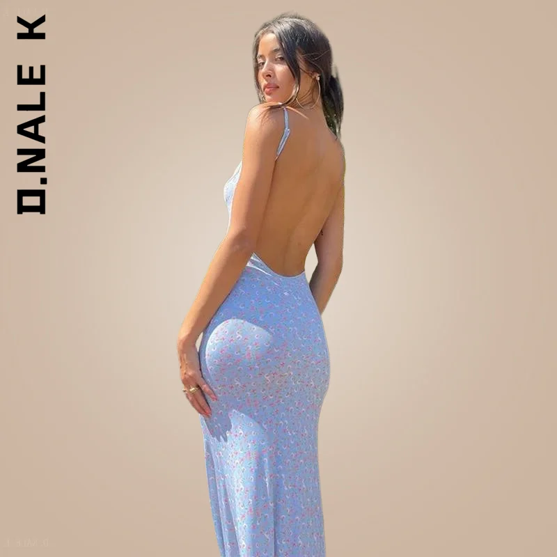 D.Nale K Sexy Maxi Dress Flower Print Slip Sleeveless Backless Slim 2022 Women Elegant Streetwear Party Clothing Concise
D.Nale K Sexy Maxi Dress Flower Print Slip Sleeveless Backless Slim 2022 Women Elegant Streetwear Party Clothing Concise