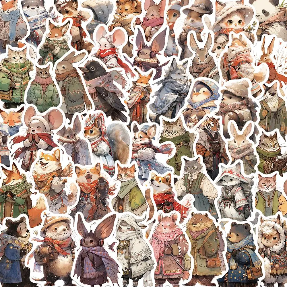 10/25/50PCS Classic Winter Animal Family Sticker PVC Vintage Art Decoration Phone Case Laptop Case Guitar Student DIY Decal
10/25/50PCS Classic Winter Animal Family Sticker PVC Vintage Art Decoration Phone Case Laptop Case Guitar Student DIY Decal