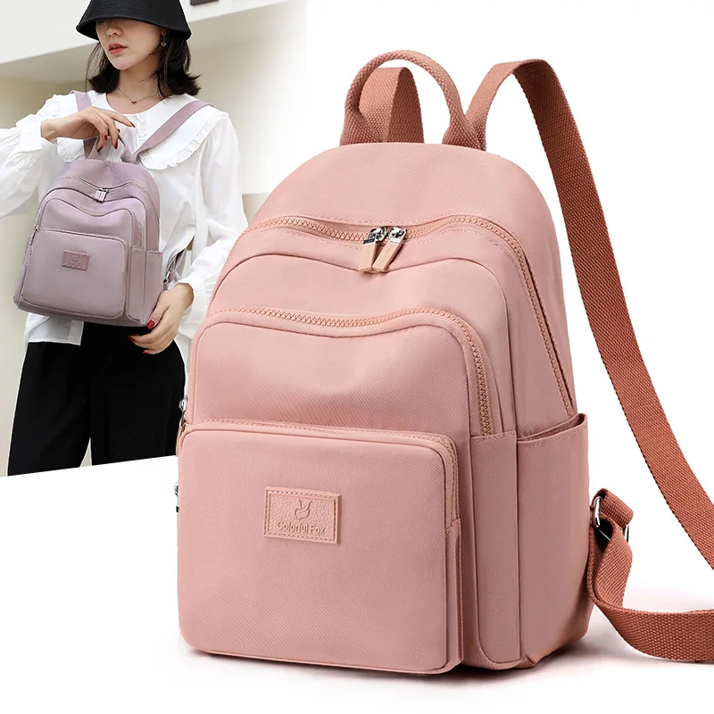 

Женский Школьный рюкзак, черный нейлоновый рюкзак, женский рюкзак с защитой от кражи, повседневные женские дорожные рюкзаки, корейский рюкз...