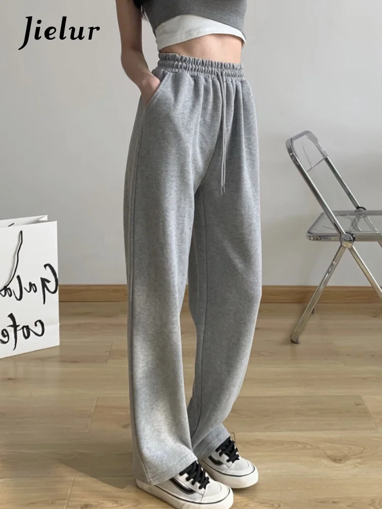White Sports Straight Wide Leg Casual Pants Women High Waist Mopping Trousers Loose Thin Spring and Autumn New Style
White Sports Straight Wide Leg Casual Pants Women High Waist Mopping Trousers Loose Thin Spring and Autumn New Style