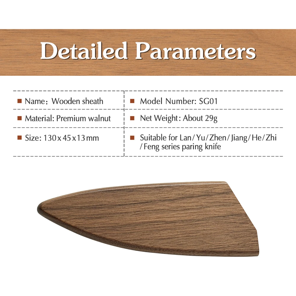 Деревянные ножны для ножа XINZUO из орехового дерева 
Деревянные ножны для ножа XINZUO из орехового дерева