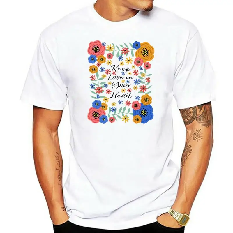 Summer Funny Women's T Shirt Keep Love In Your Heart Floral Art Girl's Short Sleeve Tshirt Tee Harajuku Streetwear
Summer Funny Women's T Shirt Keep Love In Your Heart Floral Art Girl's Short Sleeve Tshirt Tee Harajuku Streetwear