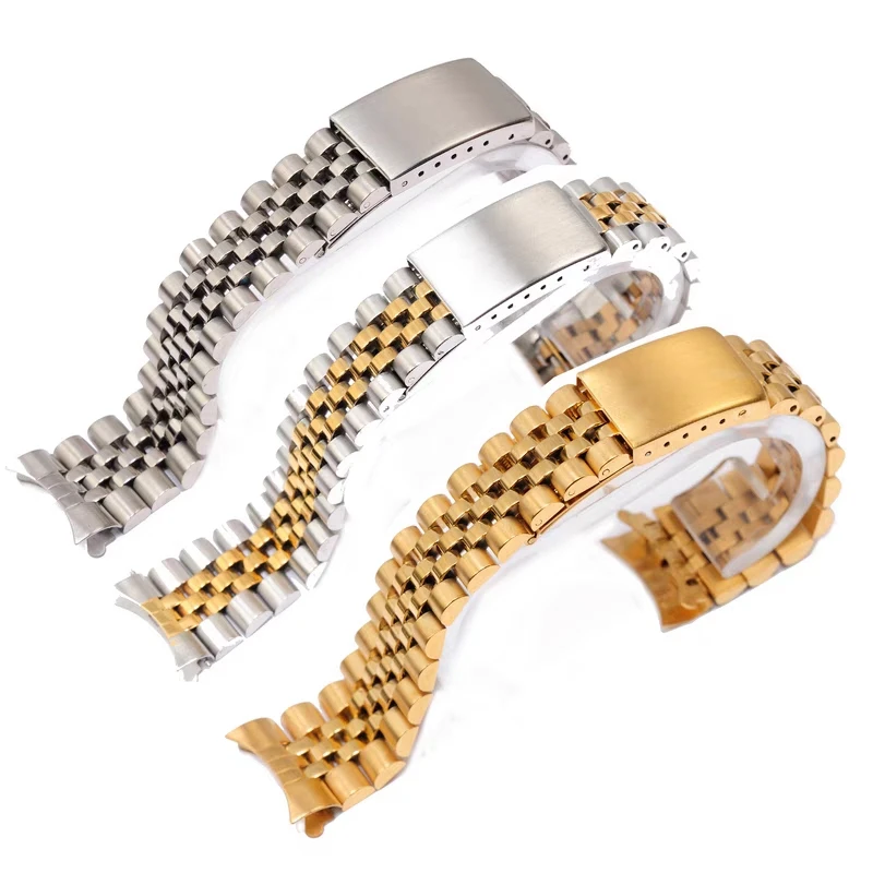 WatchBand For Rolex DATEJUST log type five-bead fine steel chain Curved end stainless 19mm 20mm 21mm
WatchBand For Rolex DATEJUST log type five-bead fine steel chain Curved end stainless 19mm 20mm 21mm