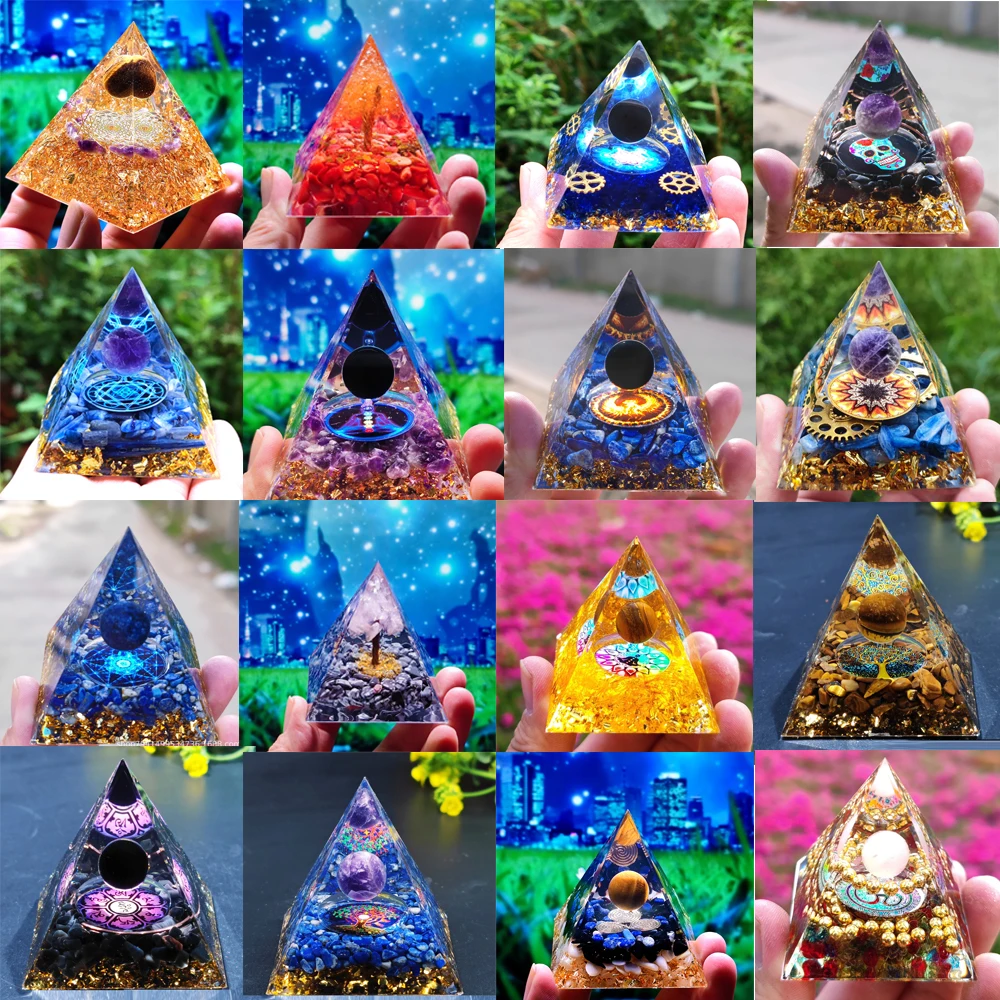 Orgonite Pyramid Crystals Natural Stone Orgone Energy Generator Healing Reiki Chakra Meditation Ornaments Crafts Office Decor
Orgonite Pyramid Crystals Natural Stone Orgone Energy Generator Healing Reiki Chakra Meditation Ornaments Crafts Office Decor