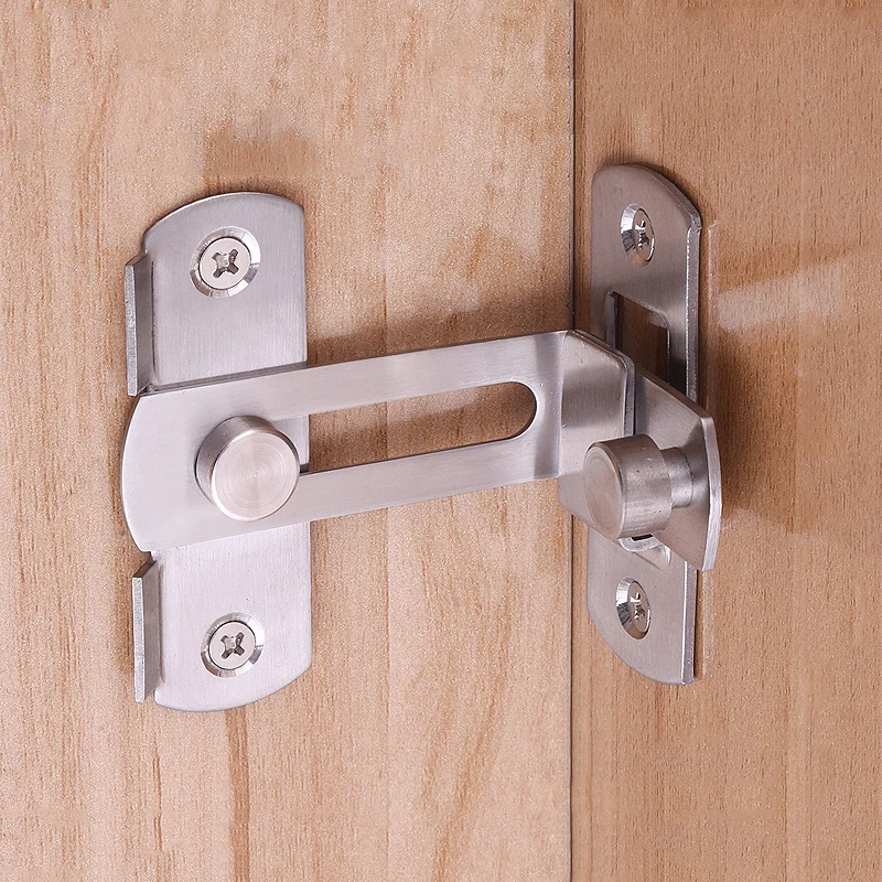 Stainless Steel Door Bolt Anti-theft 90 Degree Right Angle Sliding Gate Lock Safety Door Lock Buckle Household Door Latch Hasp
Stainless Steel Door Bolt Anti-theft 90 Degree Right Angle Sliding Gate Lock Safety Door Lock Buckle Household Door Latch Hasp