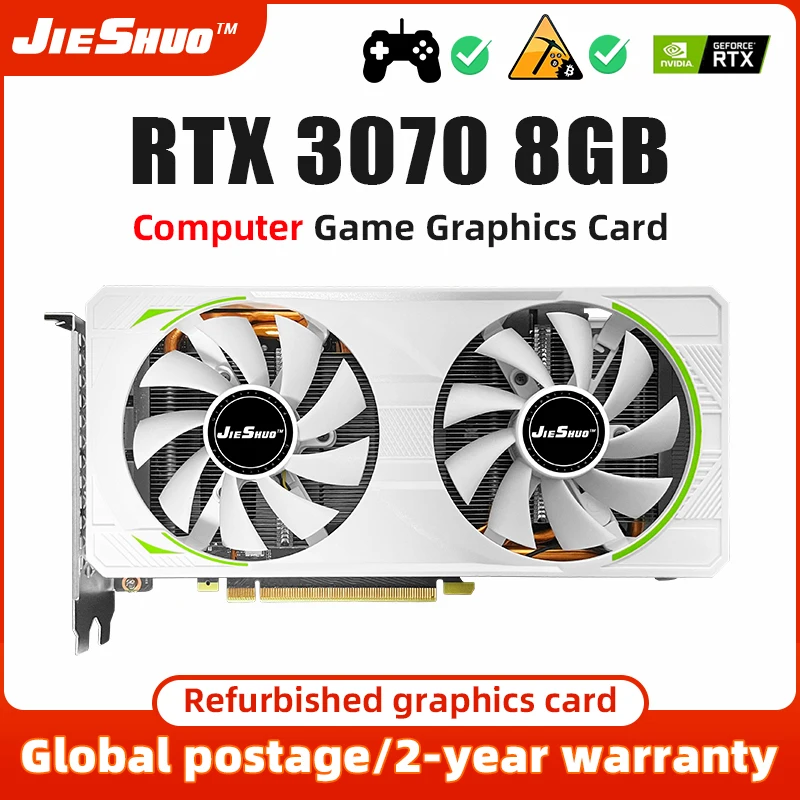 Видеокарта JIESHUO RTX3070 8 Гб GPU12Pin GDDR6 256bit HDMI * 1 DP * 3 PCI Express 4,0x16 rtx3070 игровая видеокарта
Видеокарта JIESHUO RTX3070 8 Гб GPU12Pin GDDR6 256bit HDMI * 1 DP * 3 PCI Express 4,0x16 rtx3070 игровая видеокарта