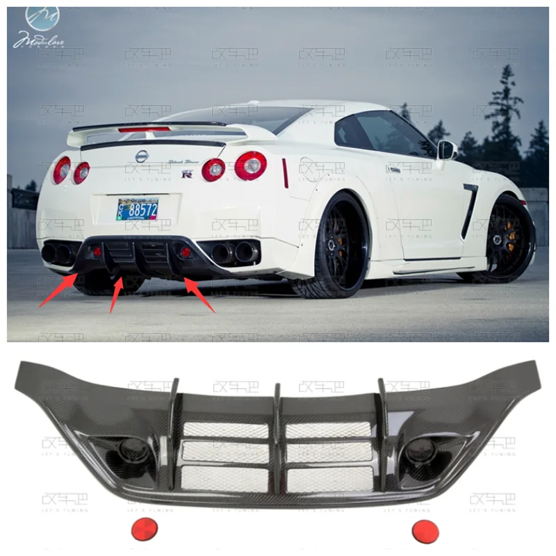 High Quality Carbon fiber Rear Trunk Diffuser Bumper Lip Splitter Cover For Nissan GTR R35 2008 2009 2010 2011
High Quality Carbon fiber Rear Trunk Diffuser Bumper Lip Splitter Cover For Nissan GTR R35 2008 2009 2010 2011