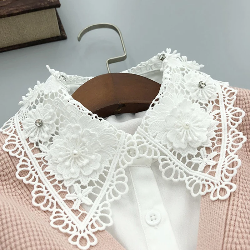 New Fake Collar for Woman Shirt Blouse Vintage Detachable Collar Women's Half Shirt False Necklace Tie Lapel Accessories 
New Fake Collar for Woman Shirt Blouse Vintage Detachable Collar Women's Half Shirt False Necklace Tie Lapel Accessories