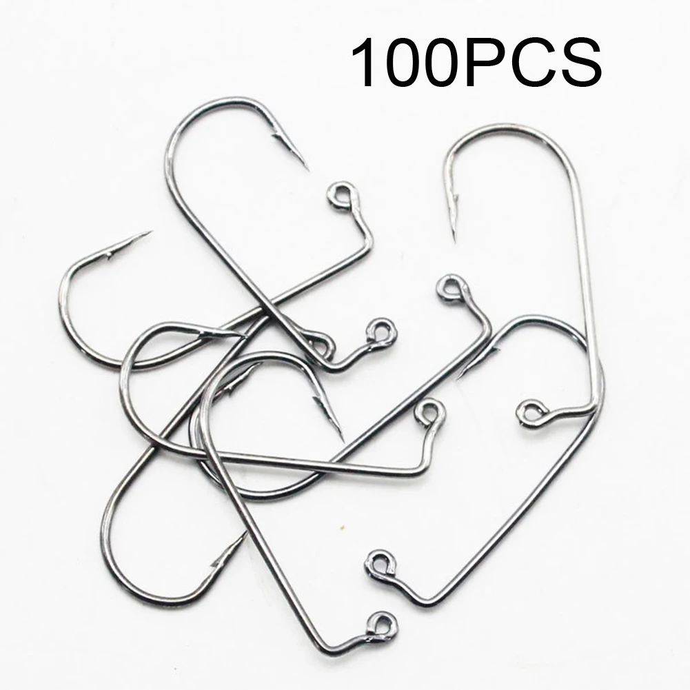 Durable High Quality New Practical 100pcs/set Fishhook 90 Degree Jig Wear-resistant Barbed Hard High Carbon Steel
Durable High Quality New Practical 100pcs/set Fishhook 90 Degree Jig Wear-resistant Barbed Hard High Carbon Steel