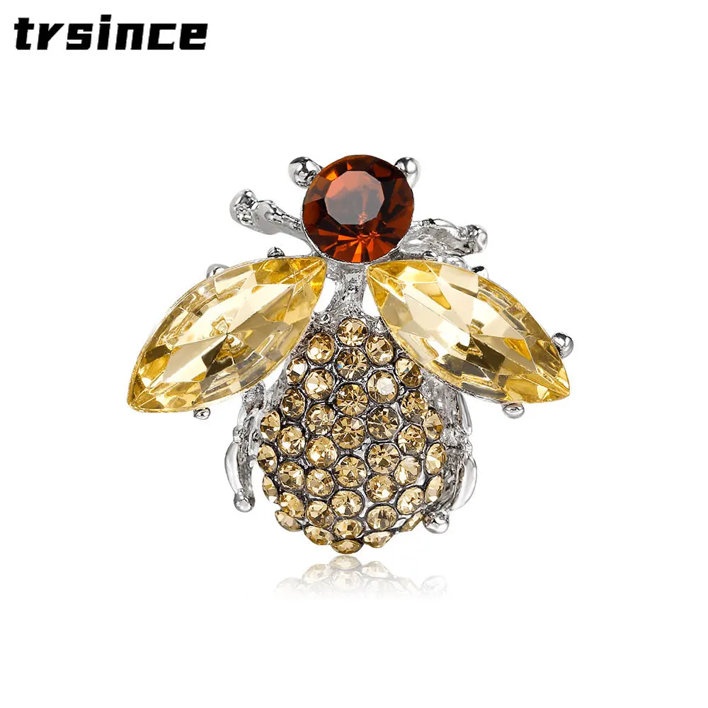 

Women Cute Bee Brooch Creaive Design Casual Collar Pin Skirt Corsage Animal Brooches Metal Insect Badges Unisex Suit Coat Pins