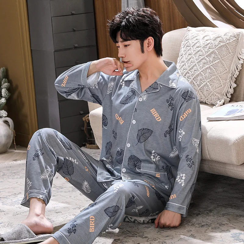 QUHENG Cotton Pijama for Men 2 Pieces Lounge Sleepwear Pyjamas Autumn Plaid Bedgown Home Clothes Man Pure Cotton Pajamas Set
QUHENG Cotton Pijama for Men 2 Pieces Lounge Sleepwear Pyjamas Autumn Plaid Bedgown Home Clothes Man Pure Cotton Pajamas Set