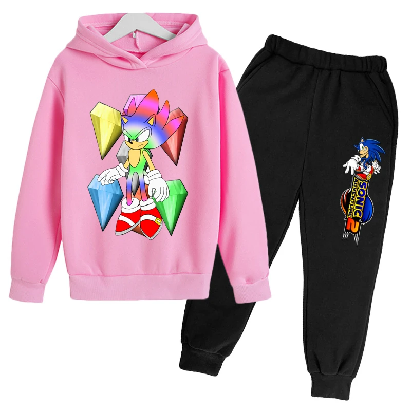 2022 New Sonic Hoodies Sets Kids Boys Girls Sweatshirts And Trousers Cotton Costume Outfits 4-14 Years Old Cartoon Casual Suits
2022 New Sonic Hoodies Sets Kids Boys Girls Sweatshirts And Trousers Cotton Costume Outfits 4-14 Years Old Cartoon Casual Suits