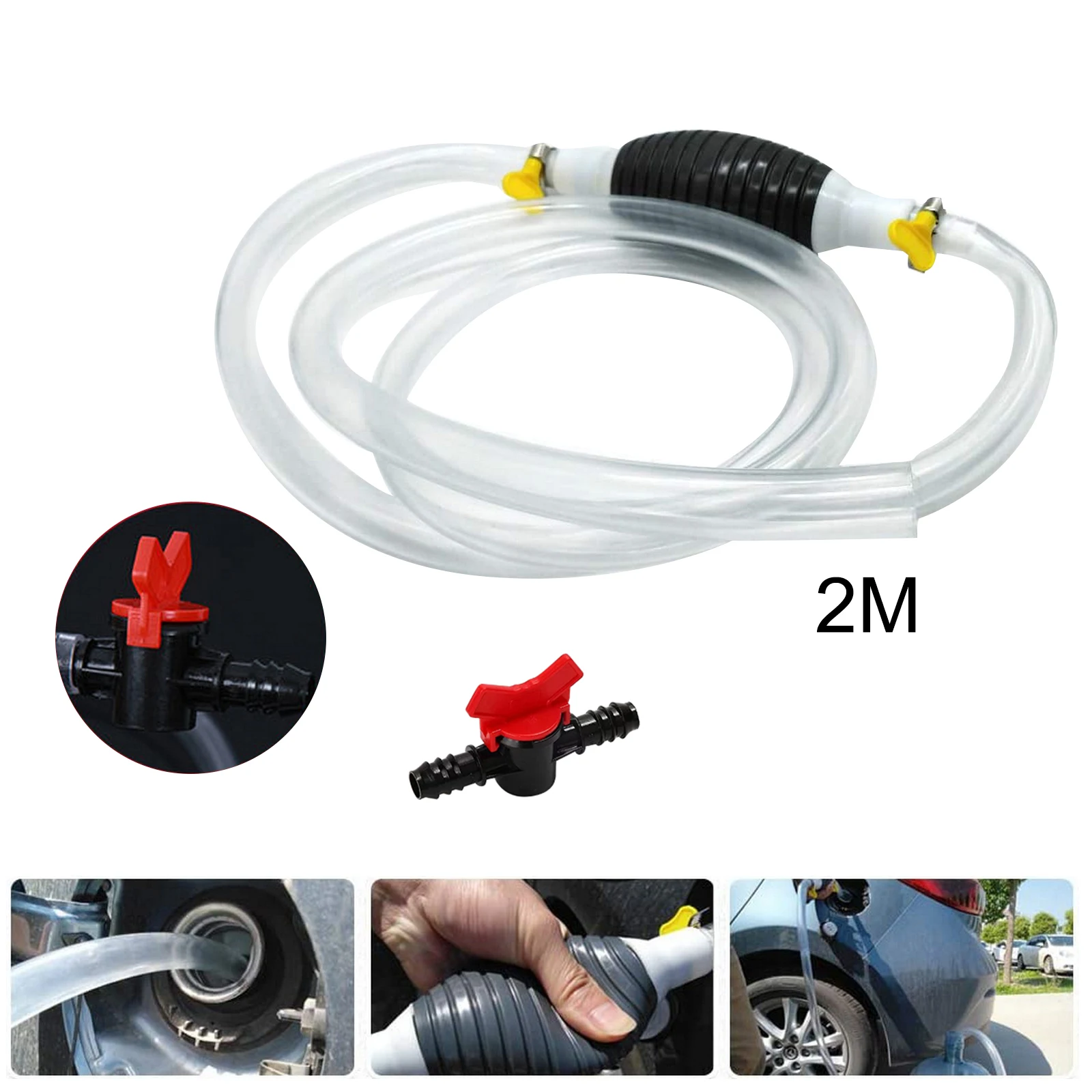Car Manual Fuel Pump Portable High Flow Siphon Hand Pump with Double-Headed Fixed Buckle Liquid Valve Switch Pumps 1/1.5/2M Hose
Car Manual Fuel Pump Portable High Flow Siphon Hand Pump with Double-Headed Fixed Buckle Liquid Valve Switch Pumps 1/1.5/2M Hose