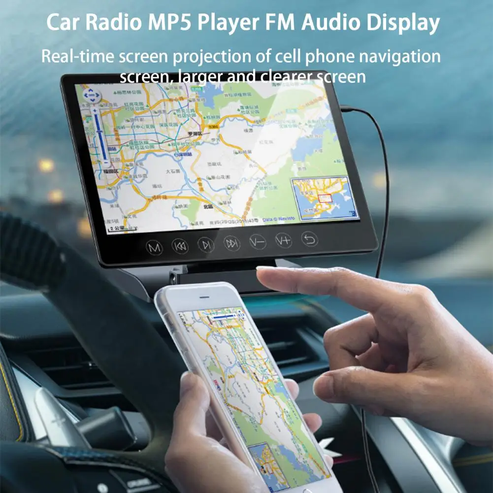 Car Display Screen 1 Set Premium 90-degree Adjustment Plug-and-Play Car Radio MP5 Player FM Audio Display Auto Accessories
Car Display Screen 1 Set Premium 90-degree Adjustment Plug-and-Play Car Radio MP5 Player FM Audio Display Auto Accessories