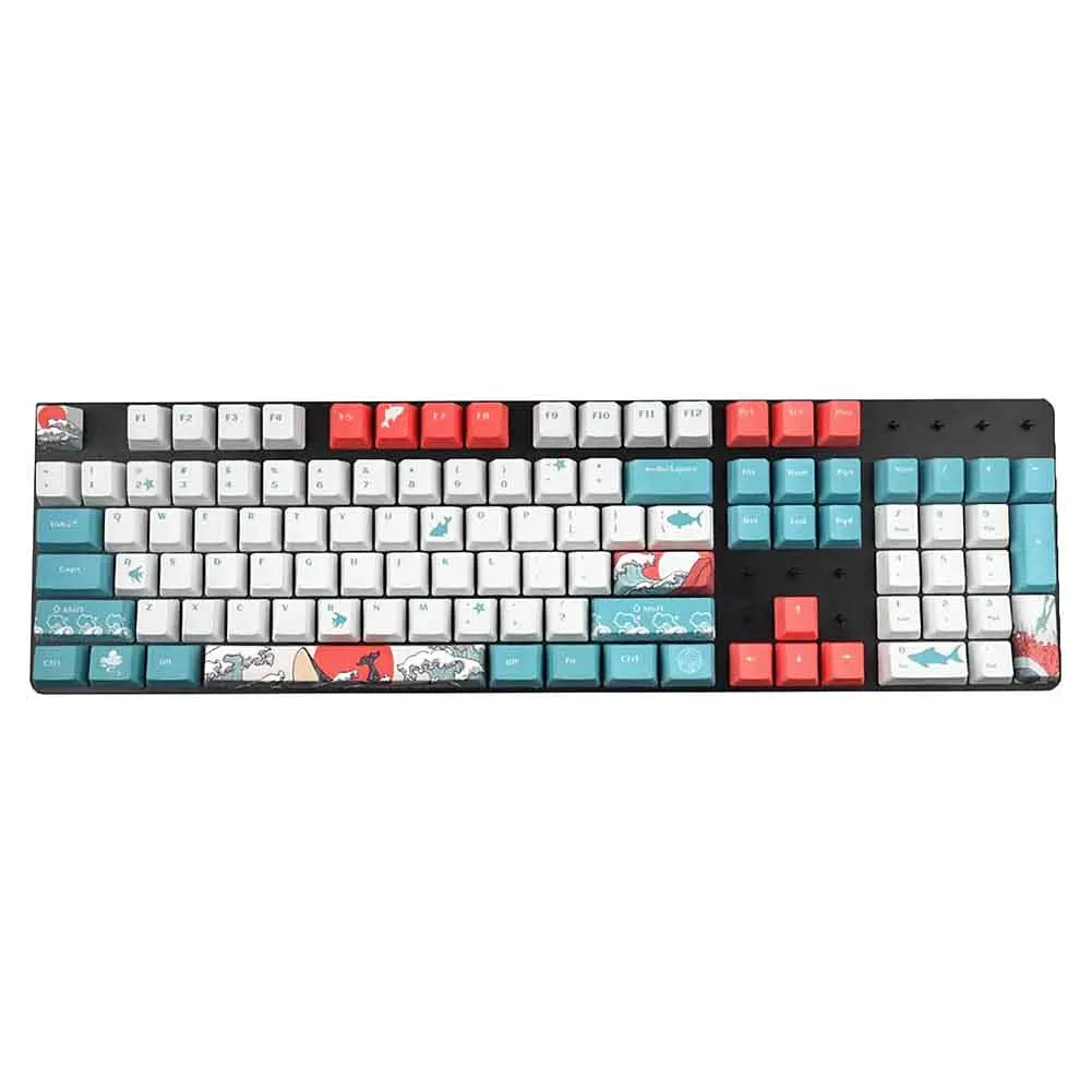 104keys PBT Home Office Computer Peripherals Repair Business For Mechanical Keyboards Multifunction Suspension Keycaps Coral Sea
104keys PBT Home Office Computer Peripherals Repair Business For Mechanical Keyboards Multifunction Suspension Keycaps Coral Sea