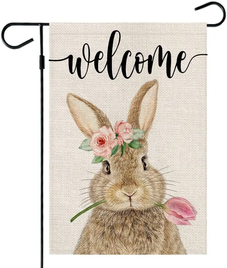 Easter Garden Flag 12 x 18 Inch Vertical Double Sided For Easter Decor Welcome Bunny Easter Small Garden Flag Tulip Floral
Easter Garden Flag 12 x 18 Inch Vertical Double Sided For Easter Decor Welcome Bunny Easter Small Garden Flag Tulip Floral