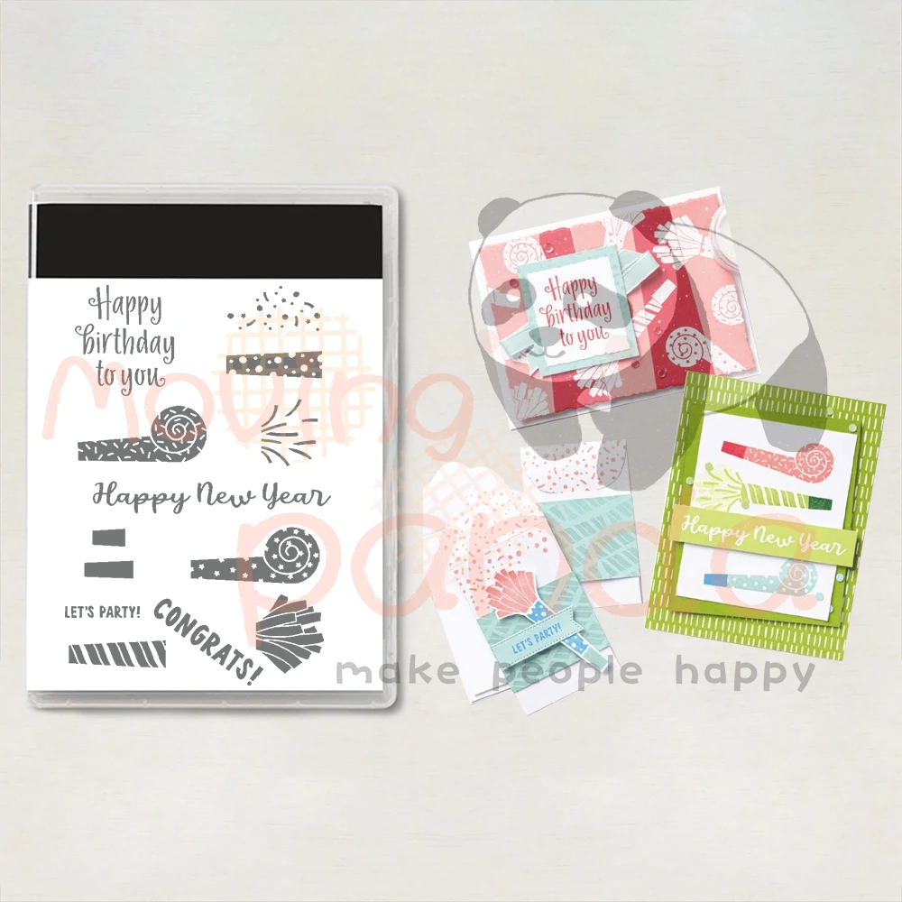 

MP832 Celebratory Party Metal Cutting Dies And Clear Stamps For DIY Embossed Paper Cards Decorated Handbook Album Craft Stamps