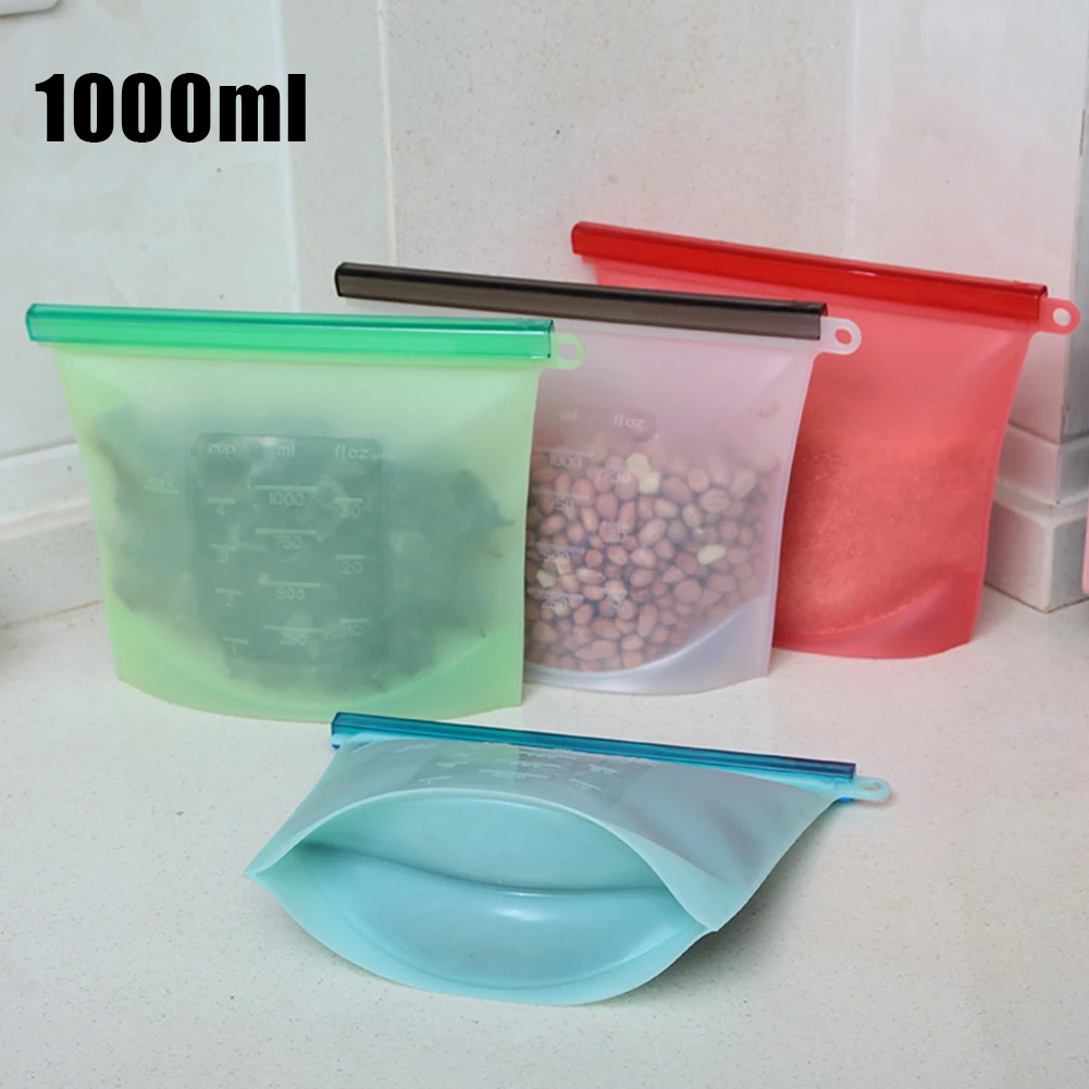 4x Reusable Thick Silicone Food Storage Bags Freezer Bag Leak Proof Vegetable Sealed Bag Leak-proof Food Storage Ziplock Bag
4x Reusable Thick Silicone Food Storage Bags Freezer Bag Leak Proof Vegetable Sealed Bag Leak-proof Food Storage Ziplock Bag
