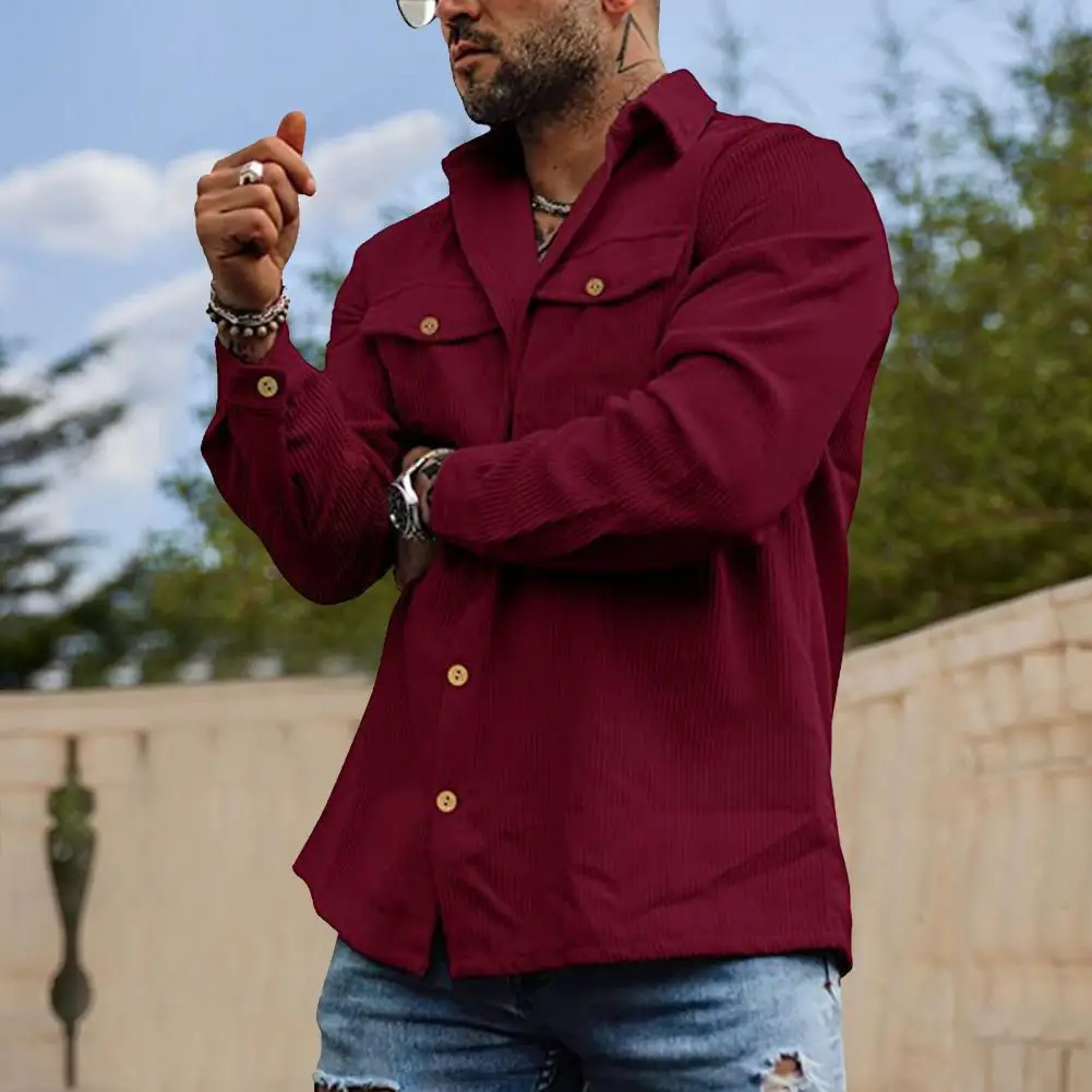 Cool Autumn Shirt Long Sleeves Anti-pilling Men Shirt Loose Retro Men Shirt Daily Clothes Spring Shirt
Cool Autumn Shirt Long Sleeves Anti-pilling Men Shirt Loose Retro Men Shirt Daily Clothes Spring Shirt