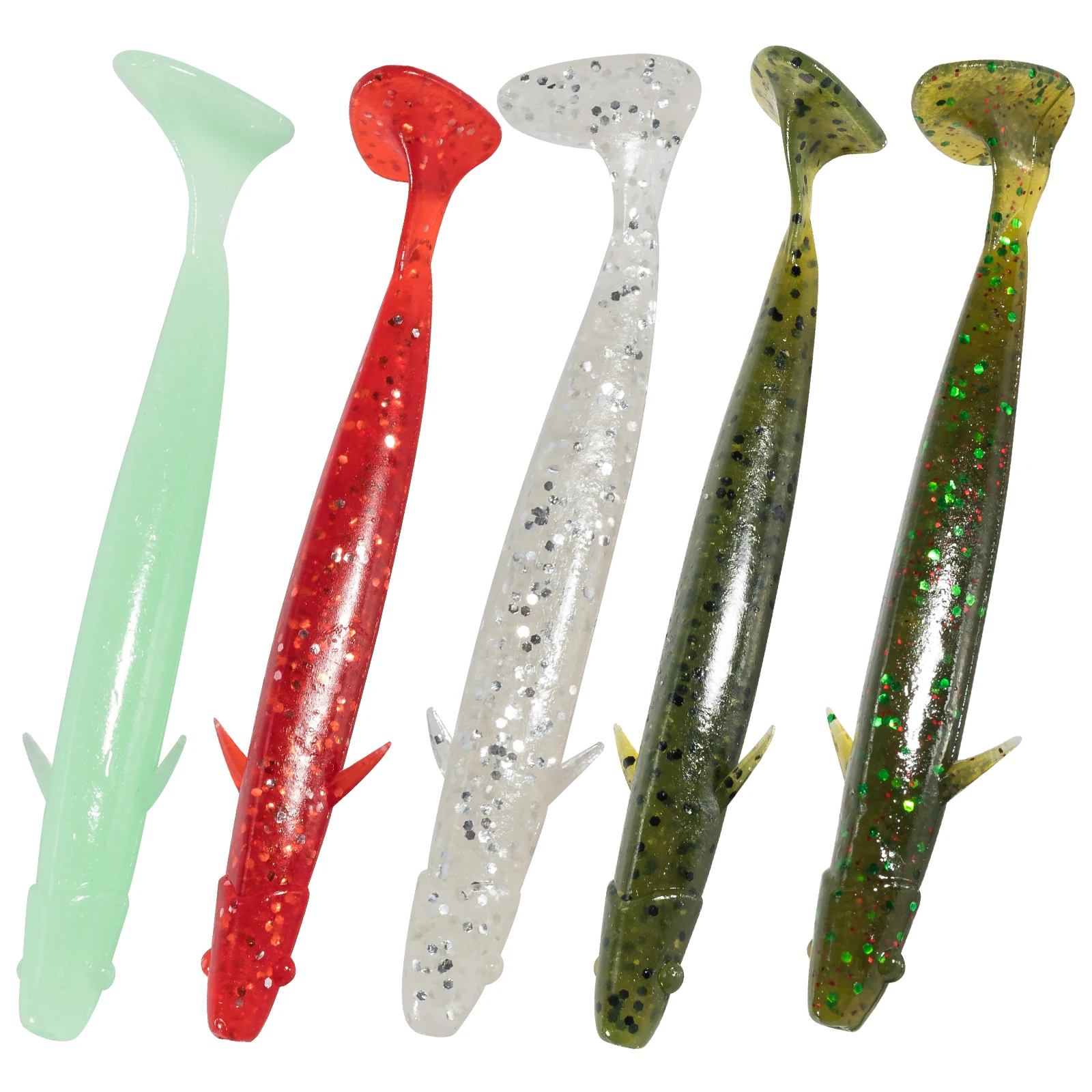 8pcs Fishing Soft Plastic Lure Worm Grub Silicone Swimbaits Glow Bait Texas Rig Drop Shot Rig Bass Crappie Trout Shad Pike 10g
8pcs Fishing Soft Plastic Lure Worm Grub Silicone Swimbaits Glow Bait Texas Rig Drop Shot Rig Bass Crappie Trout Shad Pike 10g