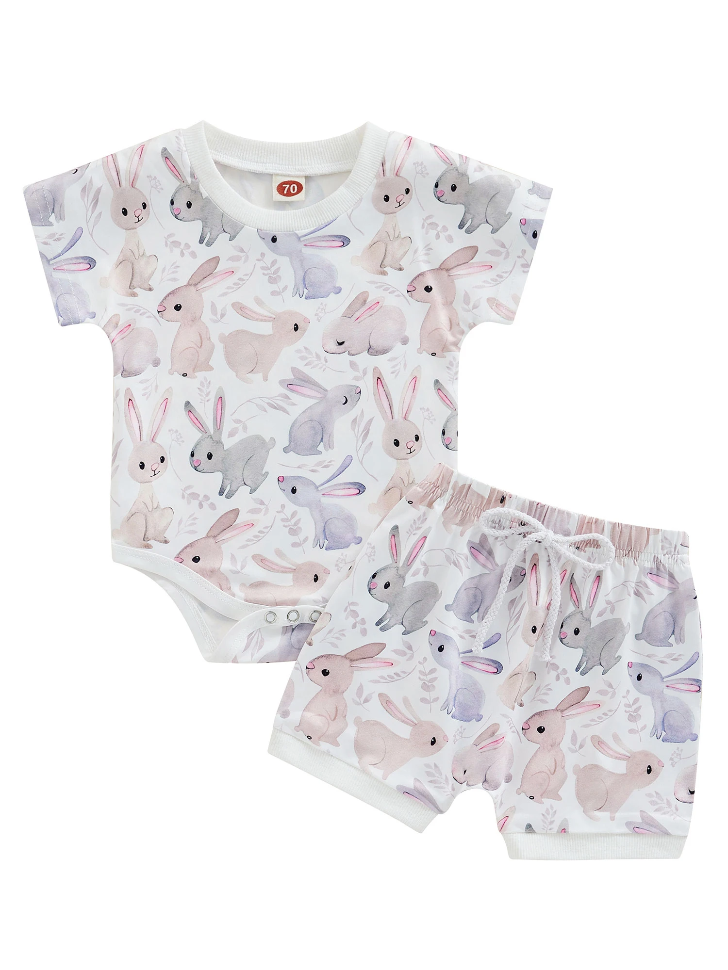 Детский комбинезон на шнуровке, с принтом кролика
Детский комбинезон на шнуровке, с принтом кролика