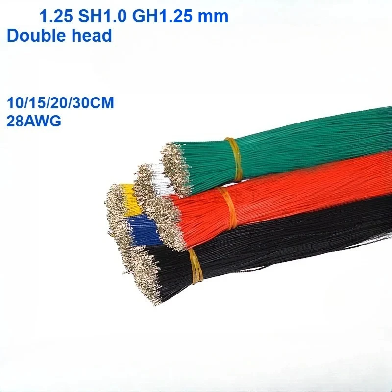 Электронные клеммные провода SH GH MX 1.0/1.25 мм, 10/15/20/30 см, ПВХ, без корпуса, 100 шт.
Электронные клеммные провода SH GH MX 1.0/1.25 мм, 10/15/20/30 см, ПВХ, без корпуса, 100 шт.