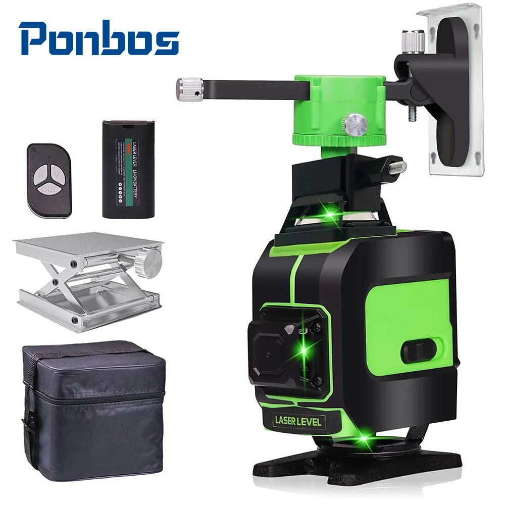 Powerful Green 4D Laser Level 16 Lines Self Leveling 360 Lazer Level Auto Rotary Nivel Laser Level Machine Construction Tool
Powerful Green 4D Laser Level 16 Lines Self Leveling 360 Lazer Level Auto Rotary Nivel Laser Level Machine Construction Tool