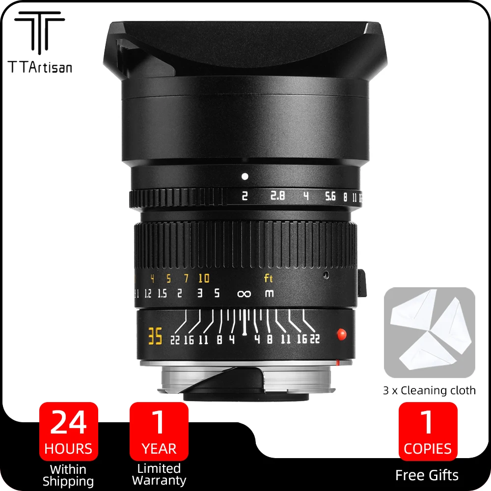 TTArtisan APO 35mm F2 ASPH Full Frame Large Aperture Prime Camera Lens for Leica M Mount M240 M262 M10 M9P M8 M7 M6 M5 M4 M3 M2
TTArtisan APO 35mm F2 ASPH Full Frame Large Aperture Prime Camera Lens for Leica M Mount M240 M262 M10 M9P M8 M7 M6 M5 M4 M3 M2