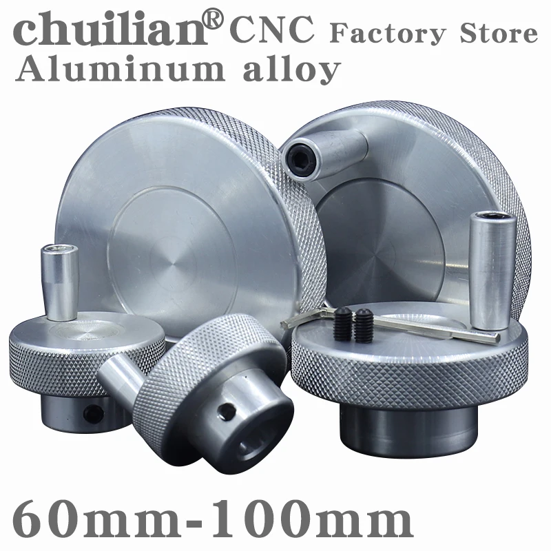 1Pcs diameter 60mm 80mm Aluminum alloy mini handwheel mechanical hand wheel Automation equipment parts CNC lathe
1Pcs diameter 60mm 80mm Aluminum alloy mini handwheel mechanical hand wheel Automation equipment parts CNC lathe