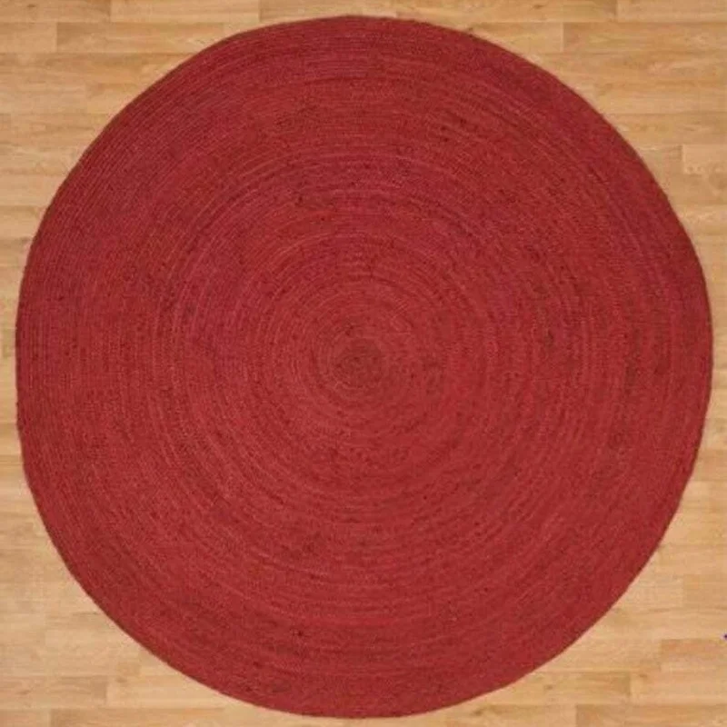 Jute Rug Natural Braided Style Carpet Round Reversible Modern Living Area Rag Rug Home Decor 
Jute Rug Natural Braided Style Carpet Round Reversible Modern Living Area Rag Rug Home Decor