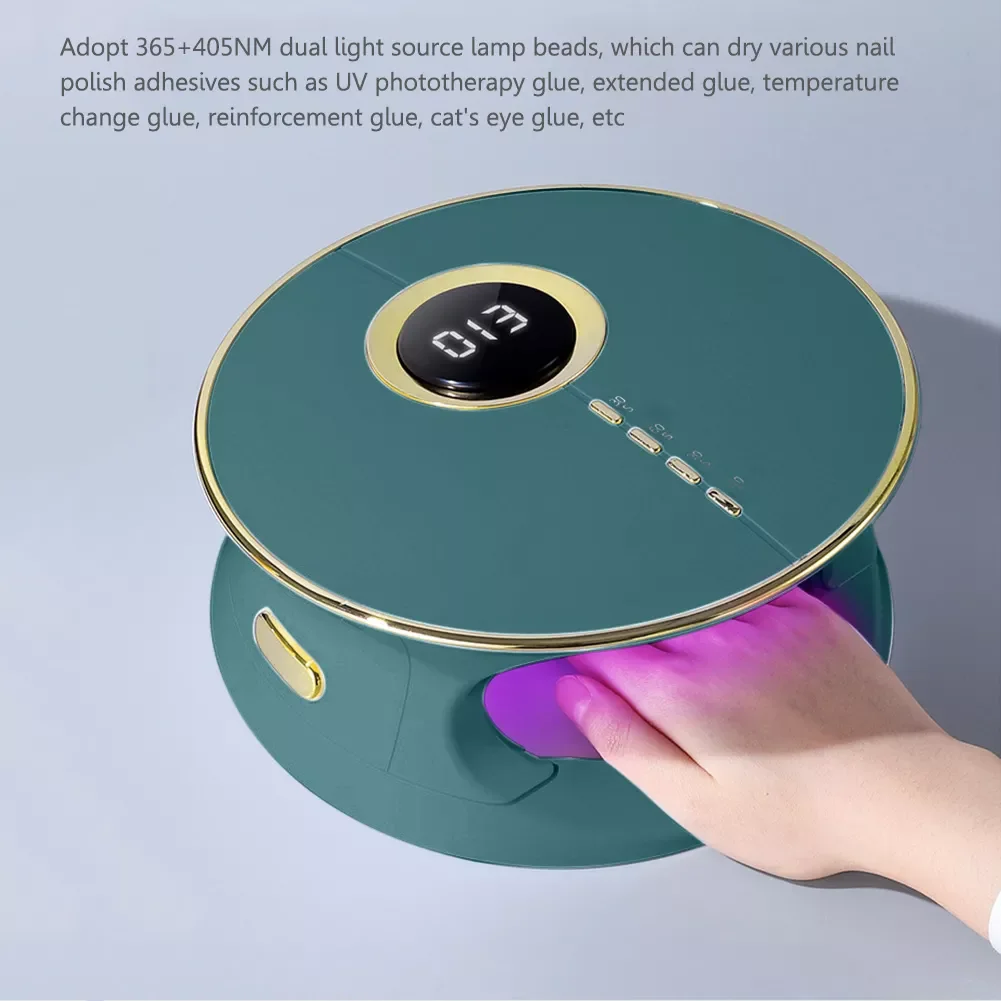 NEW2023 168W Fast Curing Nail Dryer LCD Display Professional Gel Nail Polish Curing Lamp with 4 Timer Setting Auto-Sensor Nail A 
NEW2023 168W Fast Curing Nail Dryer LCD Display Professional Gel Nail Polish Curing Lamp with 4 Timer Setting Auto-Sensor Nail A