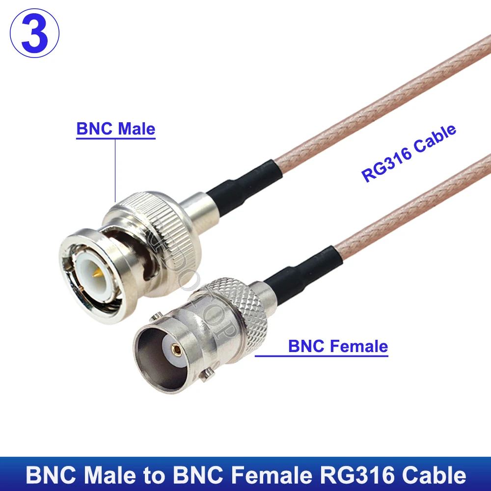 RFDOTOP RG316 BNC штекер-BNC гнездовой кабель 50 Ом
RFDOTOP RG316 BNC штекер-BNC гнездовой кабель 50 Ом