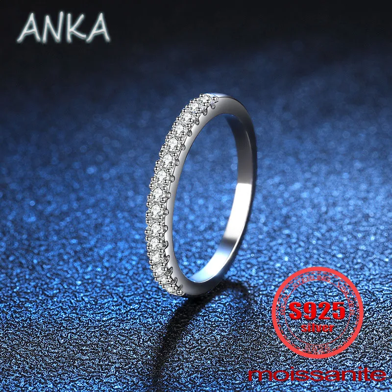 ANKA NEW S925 Sterling Silver Plated PT950 Moissanite Row Ring Simple Women's Ring 0.22ct Moissanite Full Diamond Ring
ANKA NEW S925 Sterling Silver Plated PT950 Moissanite Row Ring Simple Women's Ring 0.22ct Moissanite Full Diamond Ring