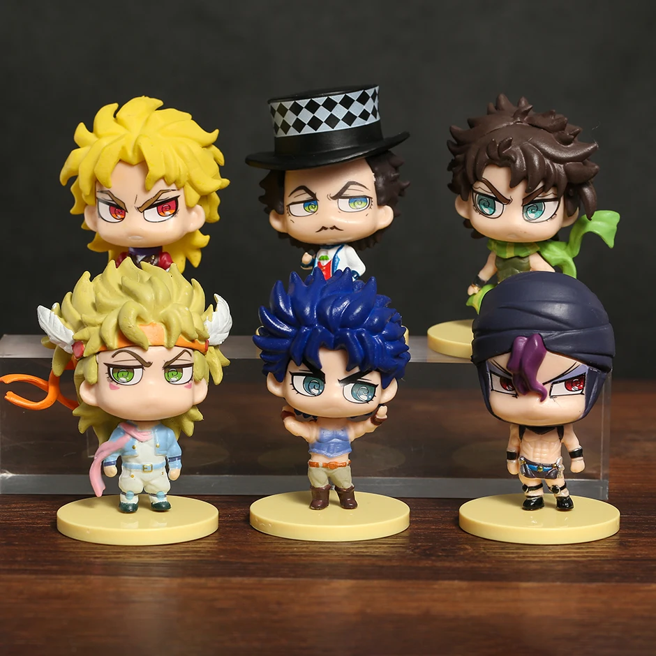 JoJo's Bizarre Adventure Battle Tendency Jonathan Joseph Joestar Dio Brando Kars Caesar Zeppeli Q Version Dolls PVC Figures Toys
JoJo's Bizarre Adventure Battle Tendency Jonathan Joseph Joestar Dio Brando Kars Caesar Zeppeli Q Version Dolls PVC Figures Toys