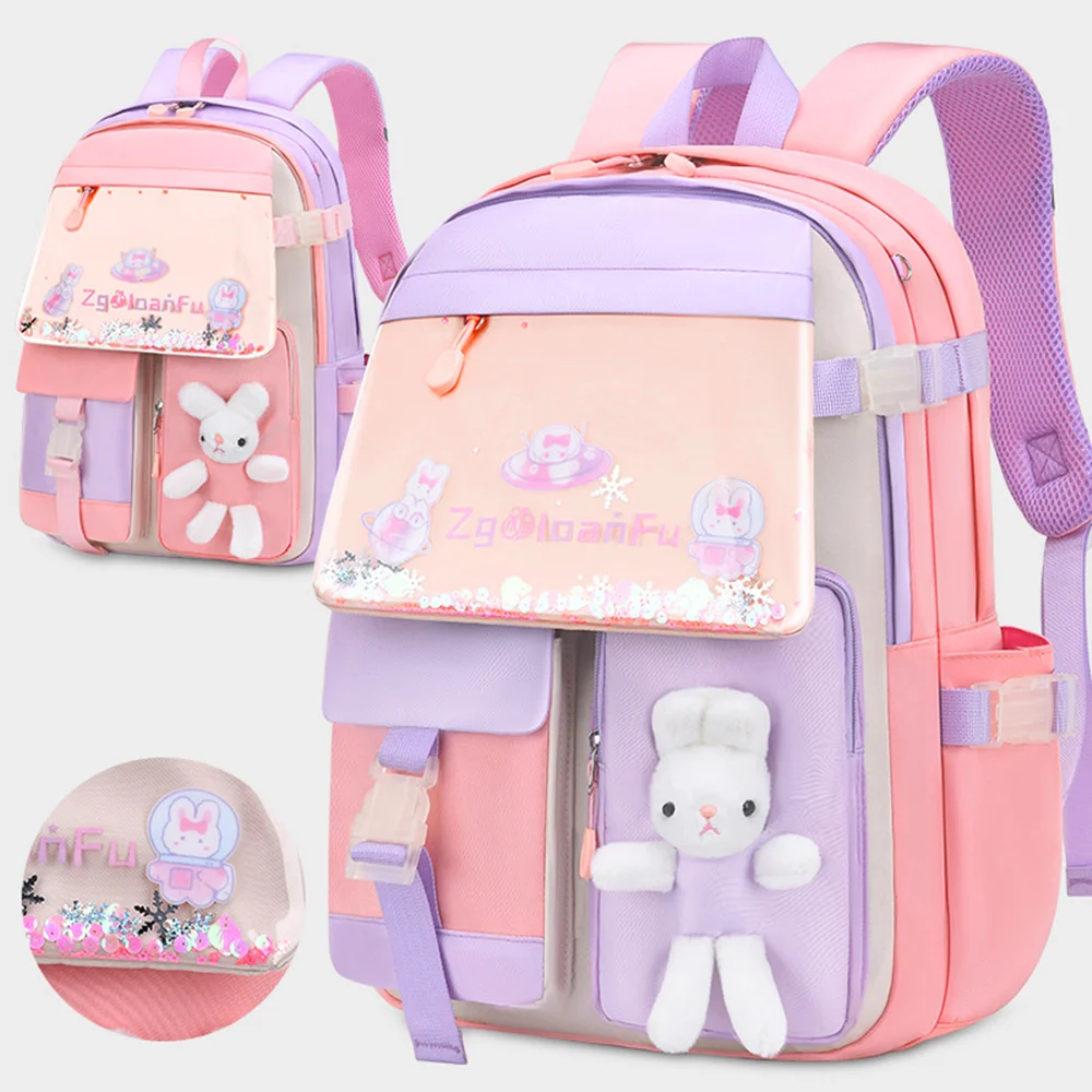 New School Backpack 1 Grade 3 Years Large Capacity Cartoon Rabbit School Bag Girls Waterproof Child Kindergarten Small Backpack
New School Backpack 1 Grade 3 Years Large Capacity Cartoon Rabbit School Bag Girls Waterproof Child Kindergarten Small Backpack