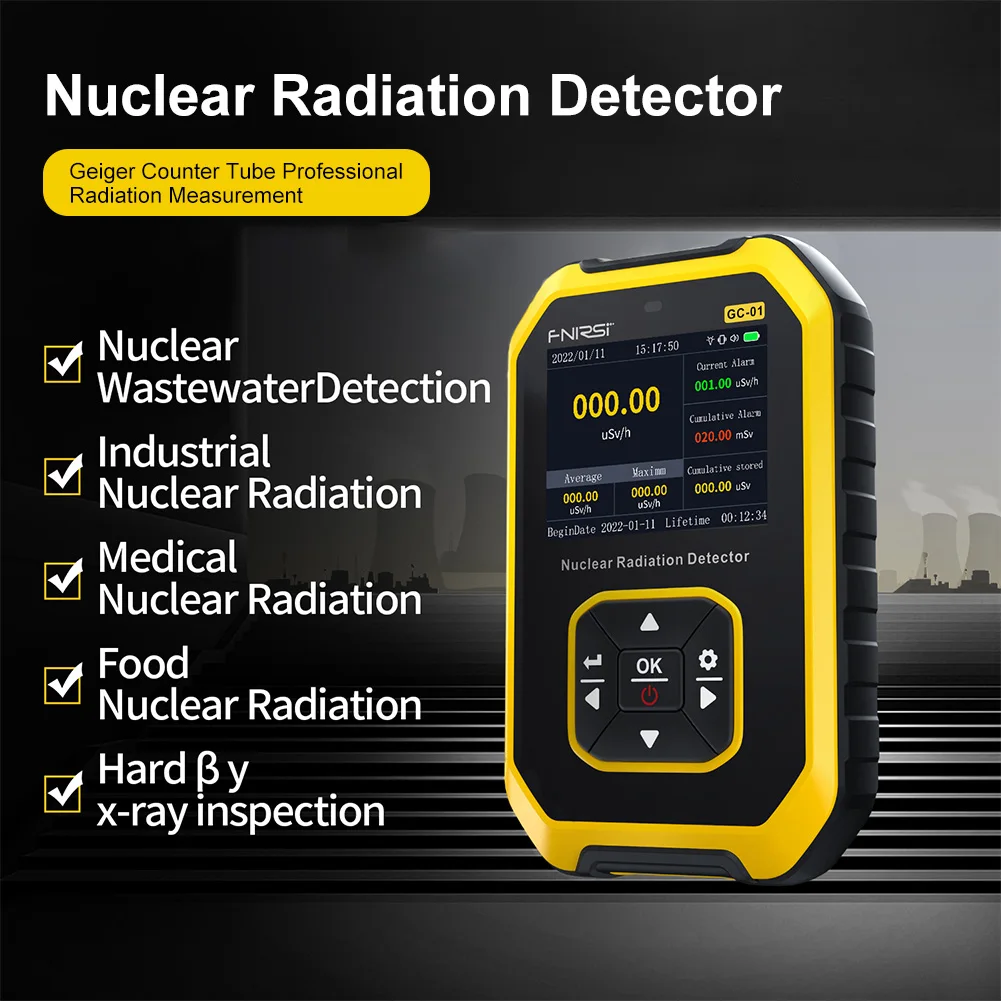 GC-01 Geiger counter Nuclear Radiation Detector Personal Dosimeter X-ray γ-ray β-ray Radioactivity Tester Marble Detector
GC-01 Geiger counter Nuclear Radiation Detector Personal Dosimeter X-ray γ-ray β-ray Radioactivity Tester Marble Detector