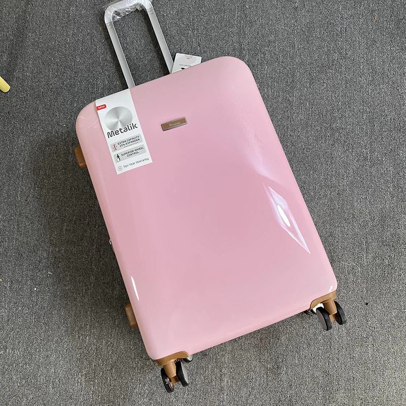 

British famous brand luggage foreign trade trolley suitcase ultra-light travel boarding case 20 inch pure PC high-value customs