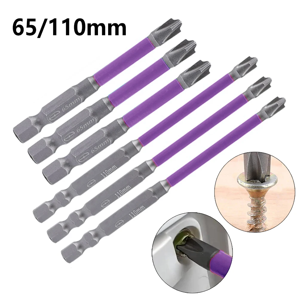 6PC 65/110mm Alloy Steel Magnetic Special Slotted Cross Screwdriver Bit For Electrician FPH2 For Socket Switch Hand Tools
6PC 65/110mm Alloy Steel Magnetic Special Slotted Cross Screwdriver Bit For Electrician FPH2 For Socket Switch Hand Tools