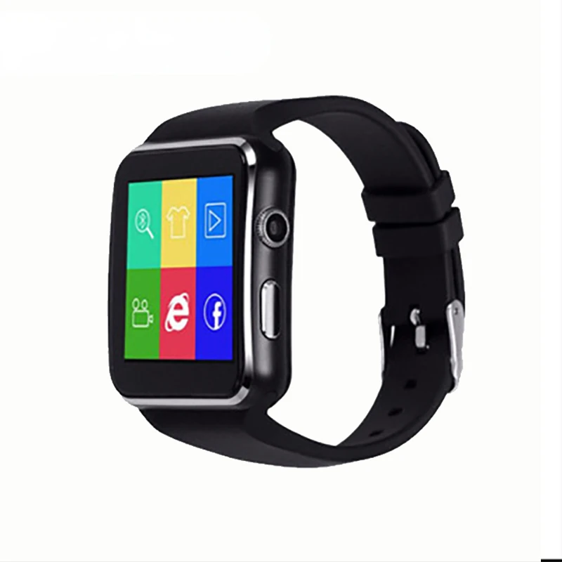 

X6 Curved Screen Smart Watch Men Music Camera/Facebook WhatsApp Support SIM TF Card Call Women Smartwatch For Android Phone DZ09