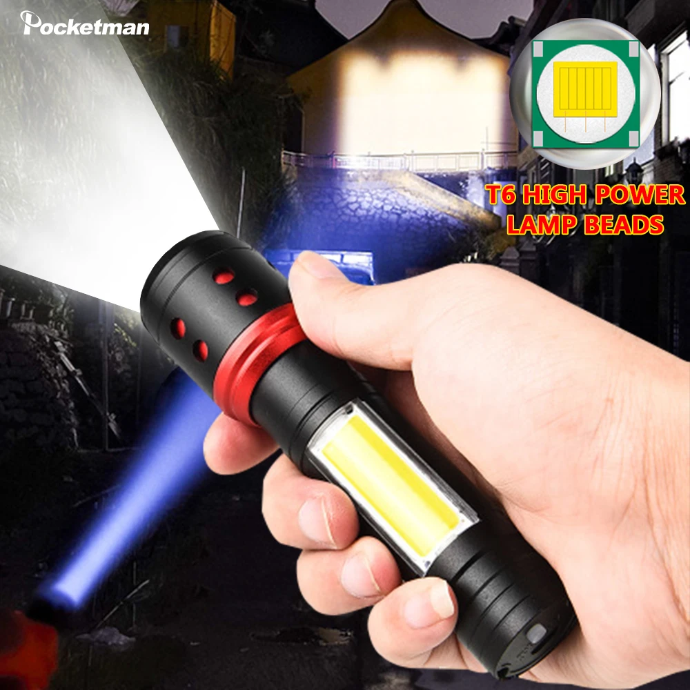LED Flashlight 4 Switch Modes USB Rechargeable Flashlights Waterproof Flashlight Waterproof Torch Use 18650 Battery
LED Flashlight 4 Switch Modes USB Rechargeable Flashlights Waterproof Flashlight Waterproof Torch Use 18650 Battery