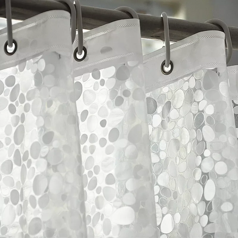 2023 3D Translucent Shower Curtain Waterproof Mildew EVA Bath Curtains Modern Cobblestone Pattern Bathroom Curtain With Hooks Ba
2023 3D Translucent Shower Curtain Waterproof Mildew EVA Bath Curtains Modern Cobblestone Pattern Bathroom Curtain With Hooks Ba