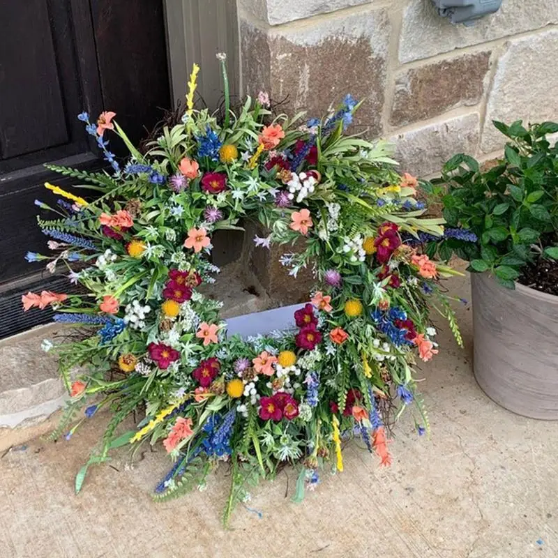 35cm/40cm Spring Colorful Wreath Colorful Floral Wreaths Spring And Summer Wreath Green Leaves And Flowers Front Door
35cm/40cm Spring Colorful Wreath Colorful Floral Wreaths Spring And Summer Wreath Green Leaves And Flowers Front Door
