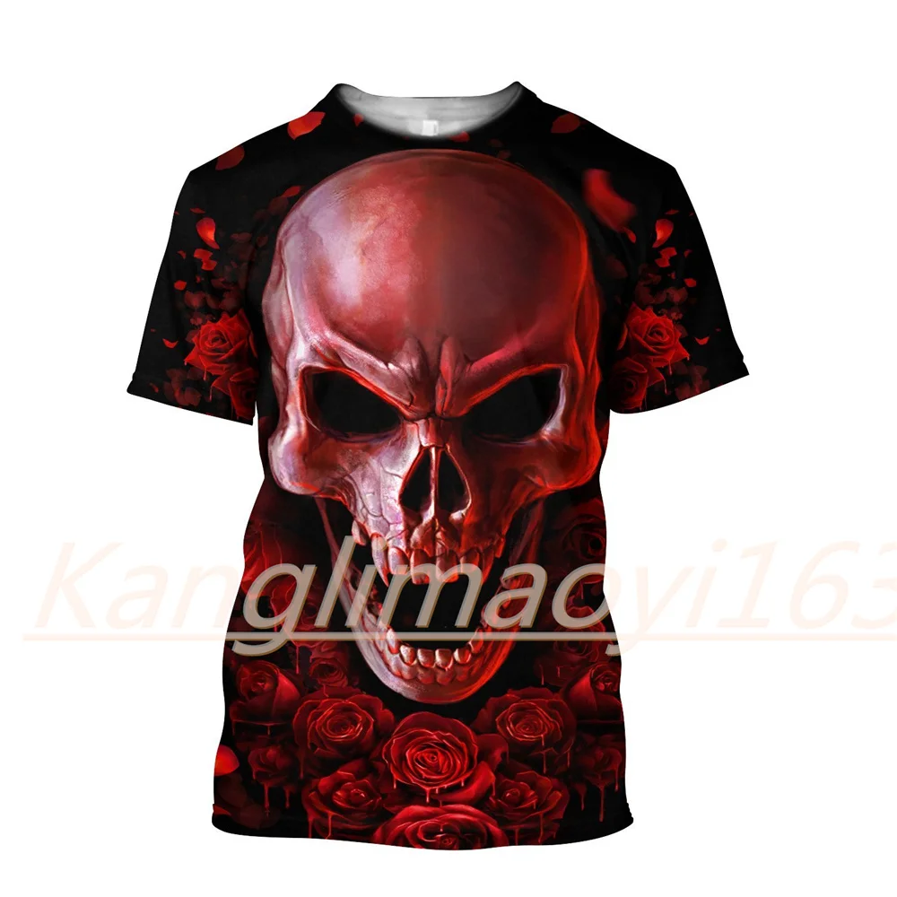 Summer Cool Skulls 3D All Over Printed For Men And Women Round neck Short Sleeve tshirt Red Skulls T-shirt For Men/Women
Summer Cool Skulls 3D All Over Printed For Men And Women Round neck Short Sleeve tshirt Red Skulls T-shirt For Men/Women
