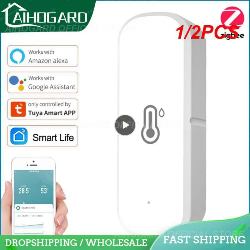 1/2PCS Tuya Zigbee / WiFi Smart Temperature Humidity Sensor Indoor Hygrometer APP Remote Monitor Var Smart Life Works With Alexa
1/2PCS Tuya Zigbee / WiFi Smart Temperature Humidity Sensor Indoor Hygrometer APP Remote Monitor Var Smart Life Works With Alexa
