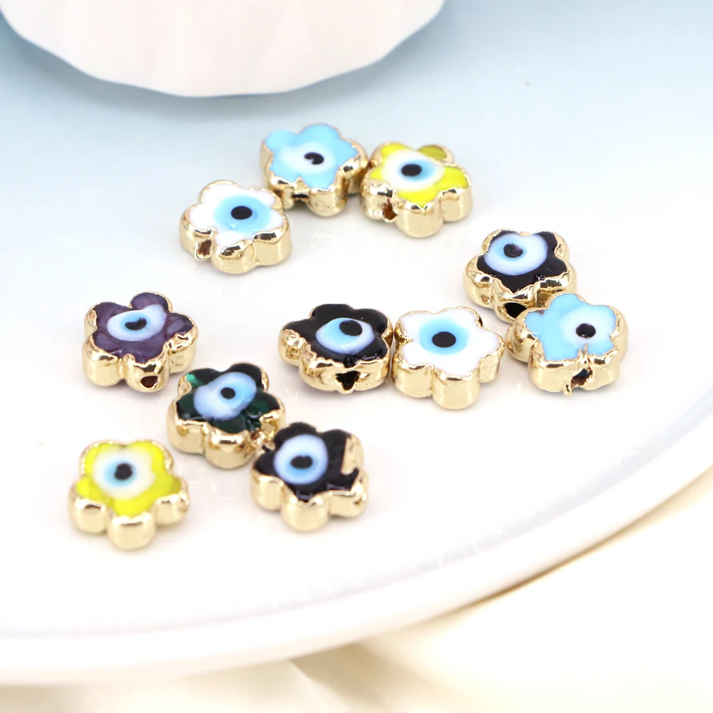 20PCS, Gold color Glass Eye Flower Beads, Lampwork Colorful Eye Charms for Jewelry Making DIY Crafts Findings
20PCS, Gold color Glass Eye Flower Beads, Lampwork Colorful Eye Charms for Jewelry Making DIY Crafts Findings