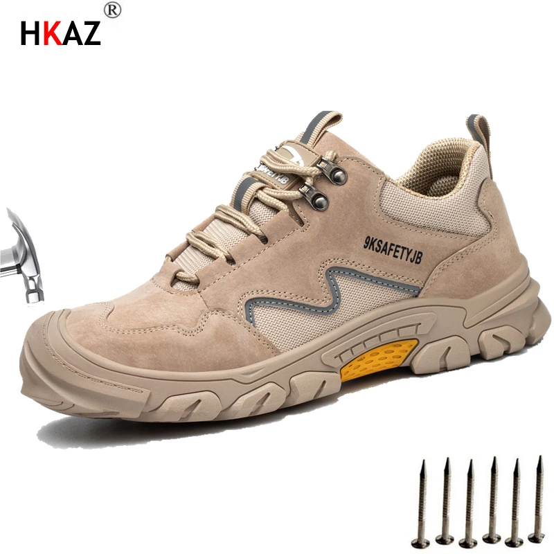 HKAZ Anti-Smashing Work Sneakers Safety Shoes for Men Boots Breathable Mesh Welder Puncture-Proof Indestructible Shoes LBX673
HKAZ Anti-Smashing Work Sneakers Safety Shoes for Men Boots Breathable Mesh Welder Puncture-Proof Indestructible Shoes LBX673